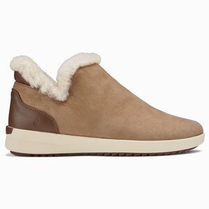 OluKai Mālua Hulu Women’s Booties in Tan/Tapa